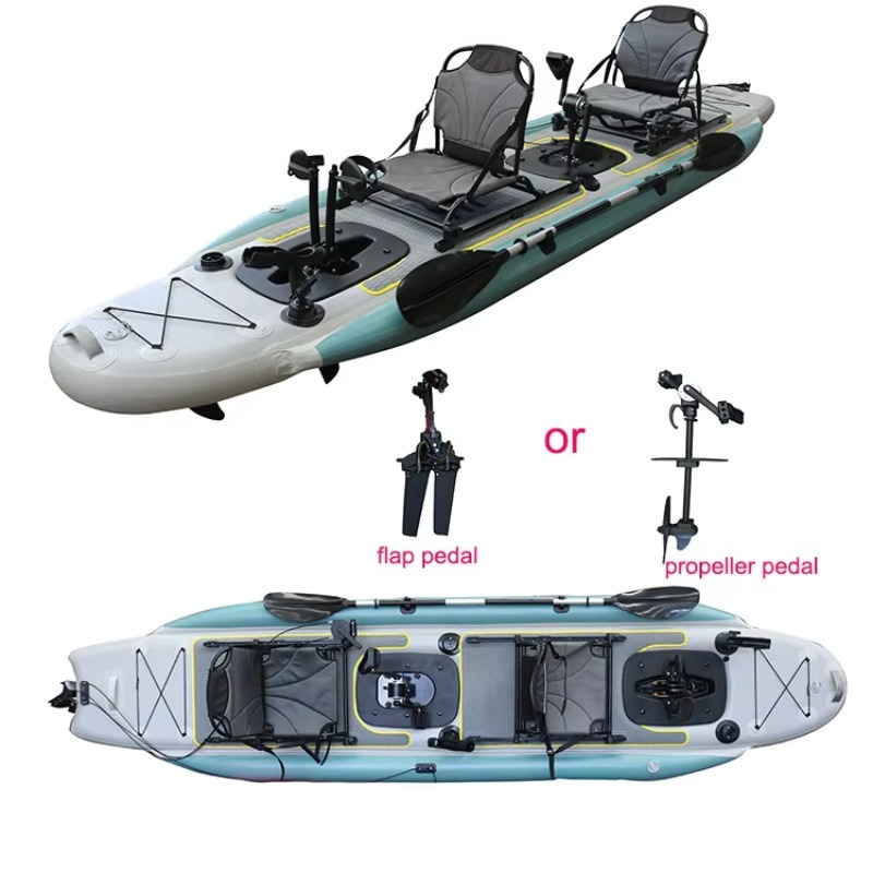 13.8ft Inflatable Pedal Kayak  - Fishing Kayak Pedal Drive ulasan dan harga
